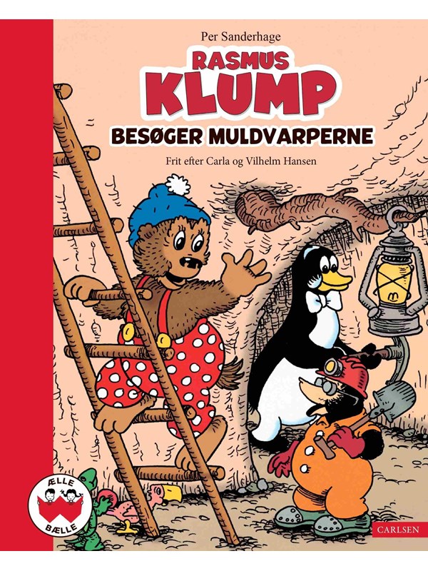 Rasmus Klump besøger muldvarperne - Børnebog - Hardcover