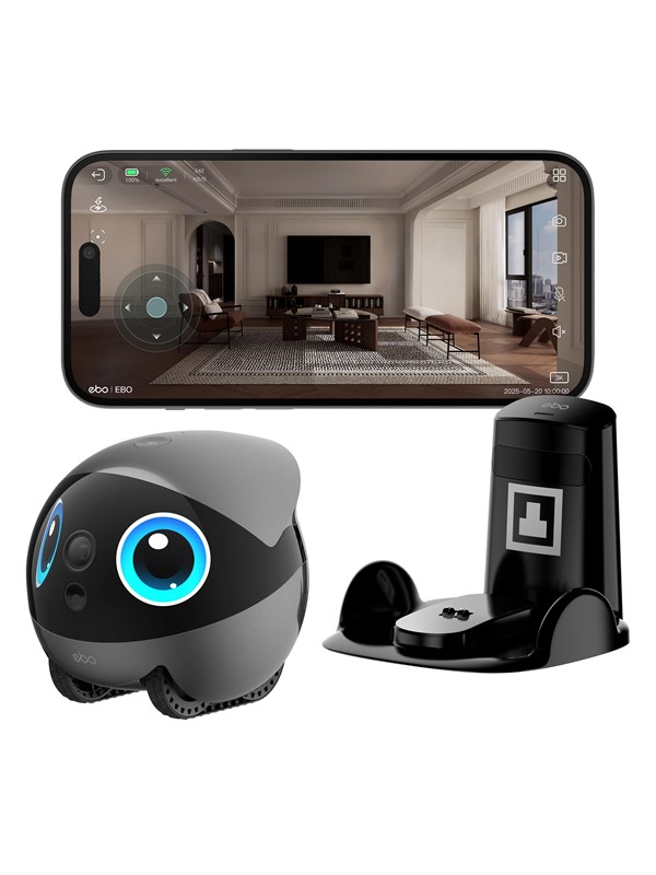 Enabot EBO Air 2 Plus Companion Robot 3K Camera grey