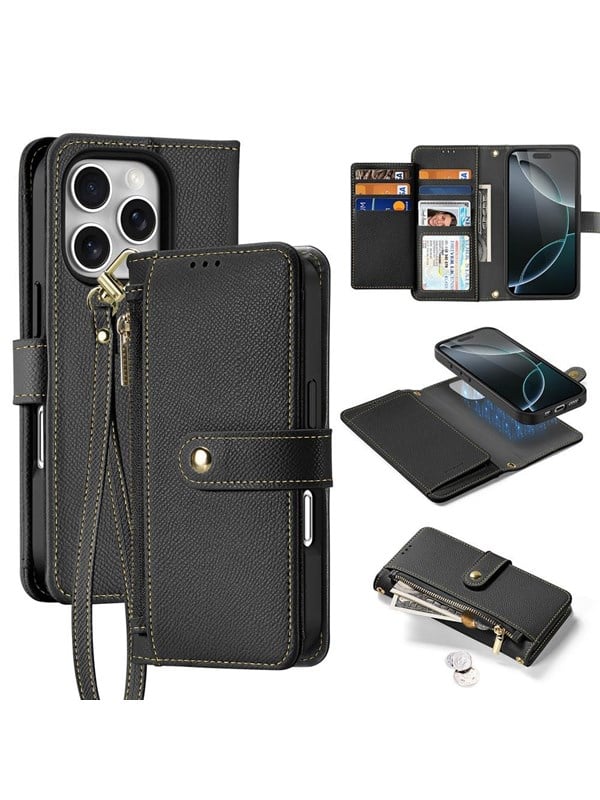 Dux Ducis Lava Leather Case for iPhone 16 Pro Max - Black