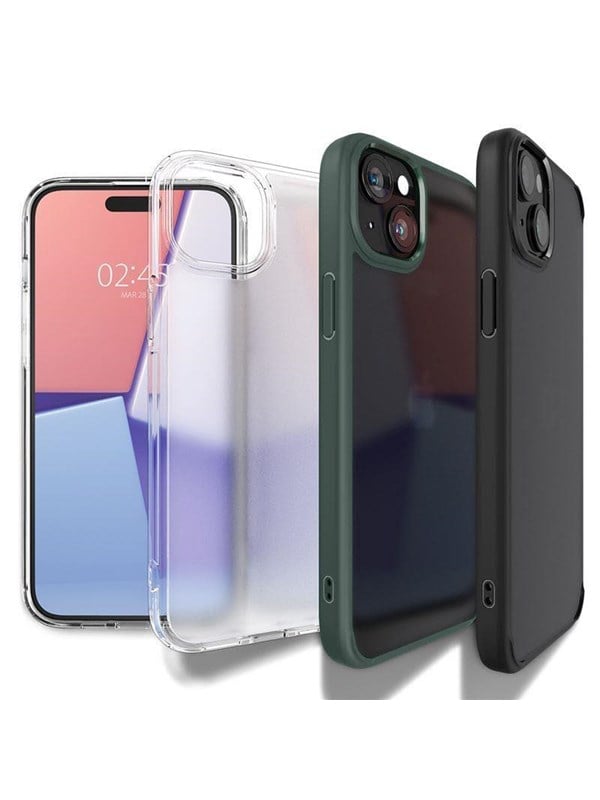 Spigen Crystal Hybrid mobiltelefon etui 17 cm (6.7") Cover Marineblå, Transparent