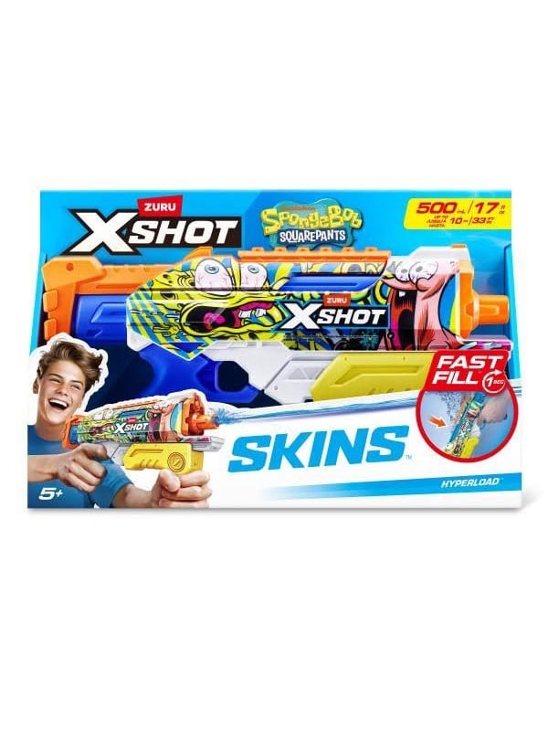 X-shot Fast Fill Skins Spongebob Hyperload