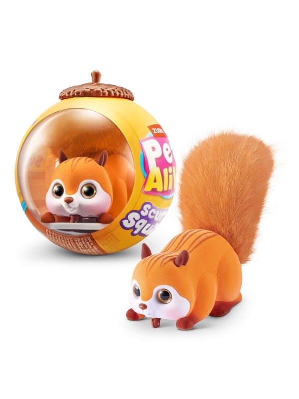 Pets Alive Interaktivt Legetøj - Scurry And Run Squirrel - Assor