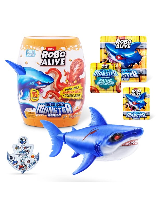Robo Alive Legetøj - Deep Sea Monster Surprise - Assorteret