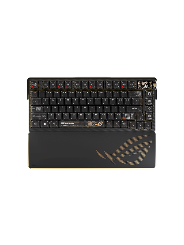 ASUS ROG Azoth Extreme Edition 20 - Gaming Tastatur - Uden Numpad - Nordisk - Sort
