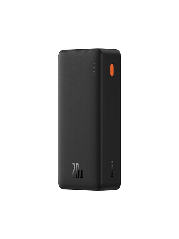 Baseus Airpow Fast Charge 20W with USB-C - USB-C 30cm Cable Powerbank - Sort - 30000 mAh