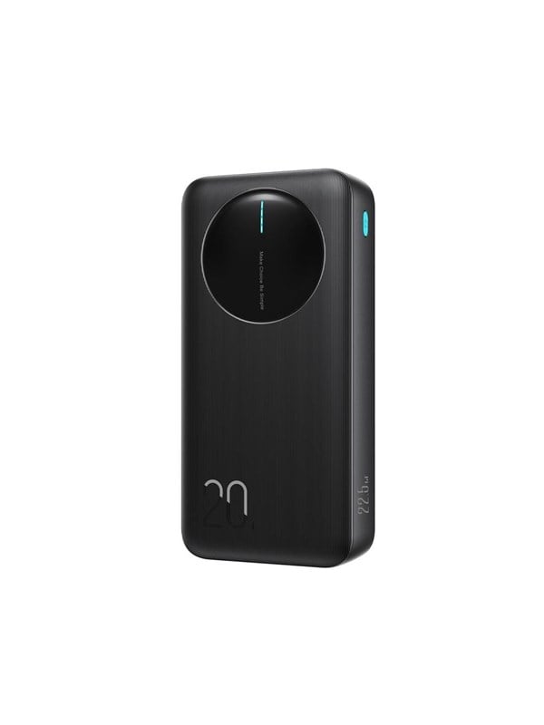 Joyroom JR-PBF14 Pro 22.5W with Digital Display 2x USB-A 1x USB-C Powerbank - Sort - 20000 mAh
