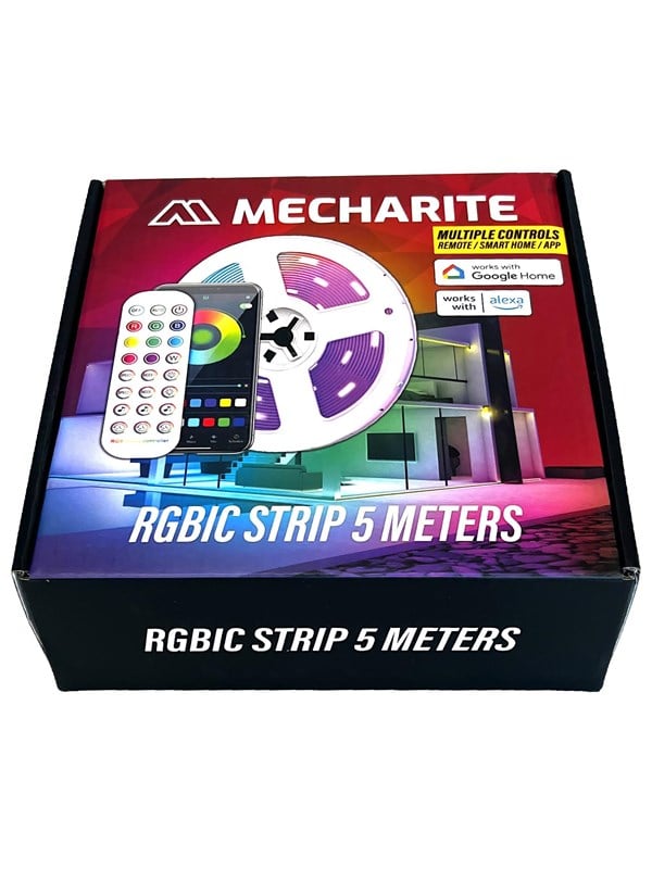 MECHARITE RGBIC STRIP - 5 Meter Led Lys - GEEKD.dk