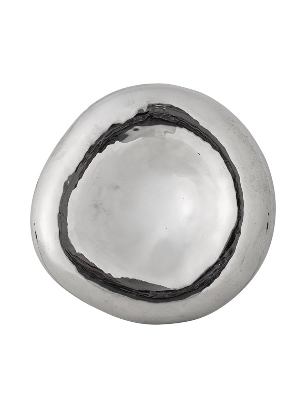 Bloomingville - Shine Skål, Sølv, Stentøj, D18xH6 cm