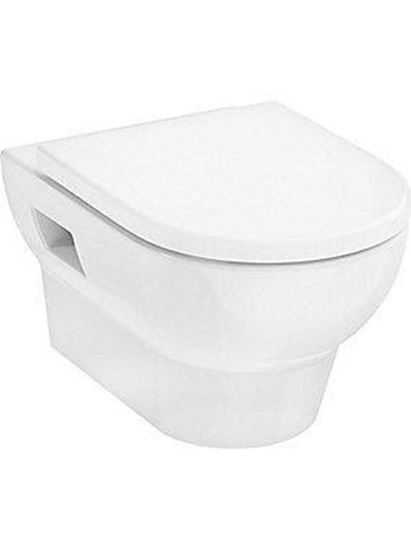 Hansgrohe GladeLake S hængetoiletskål inkl. sæde SC og QR 540x360mm t/indb.cist hvid billede