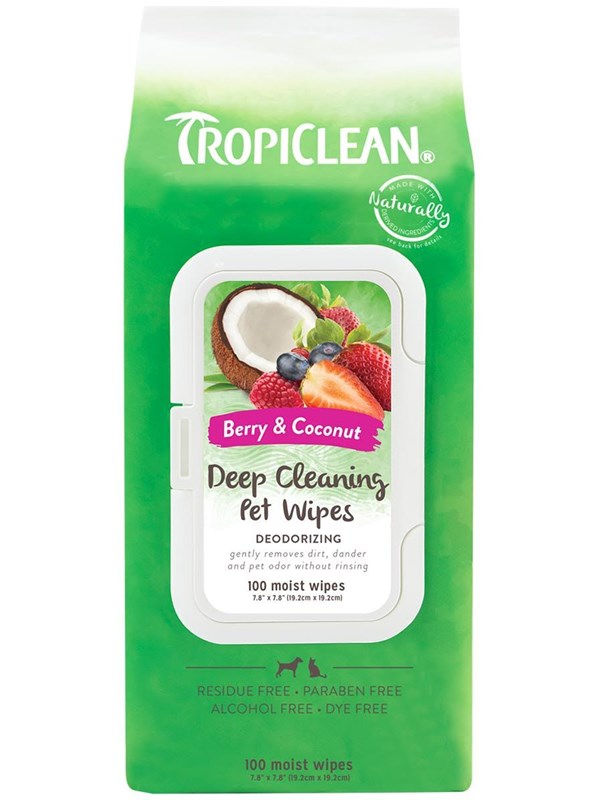 Tropiclean Deep Cleaning Wipes