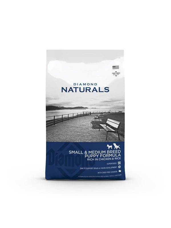 Diamond naturals Small & Medium puppy chicken & Rice 15kg