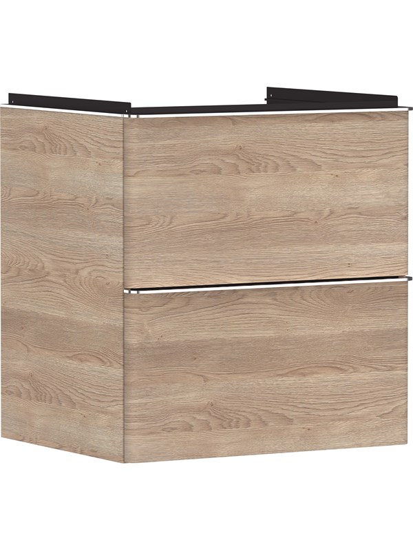Hansgrohe Xelu Q vaskeskab 580/475 2sk naturlig eg billede