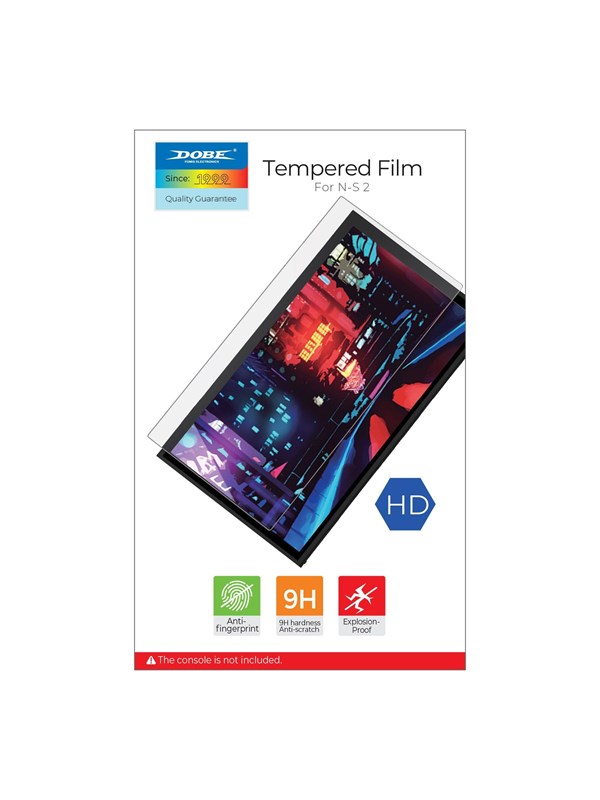 Dobe Temp Glass Screen Protector Switch 2 (2 pack) - Miscellaneous Skærmbeskytter - Nintendo Switch 2