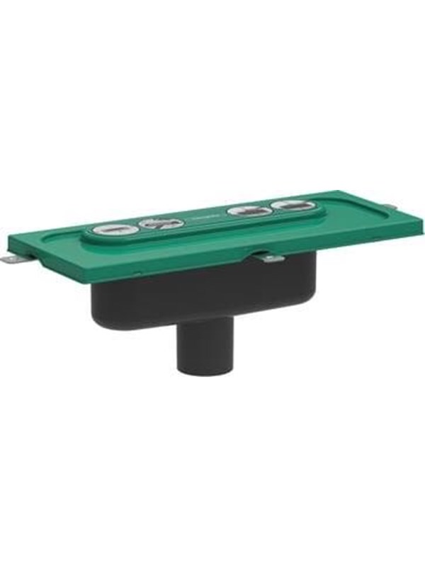 Hansgrohe uBox Universal indbygningsdel til linjeafløb Ø50 mm lodret installation billede