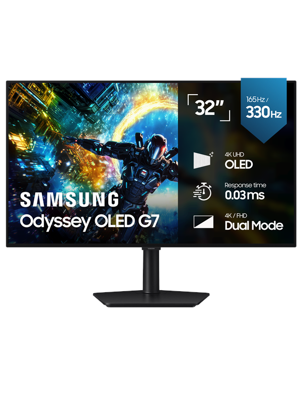 32" Samsung Odyssey OLED G7 G73SH 4K UHD 165Hz / FHD 330Hz