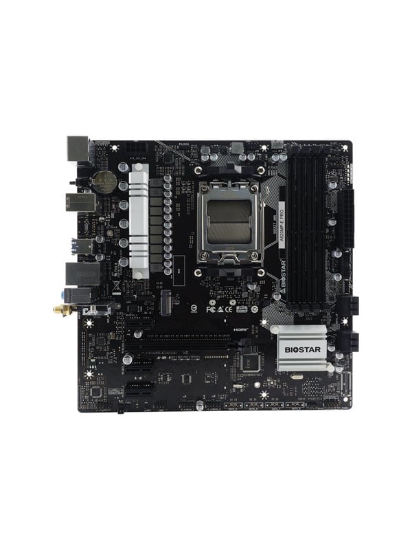 BIOSTAR A620MP-E PRO Bundkort - AMD A620 - AMD AM5 - DDR5 RAM - Micro-ATX