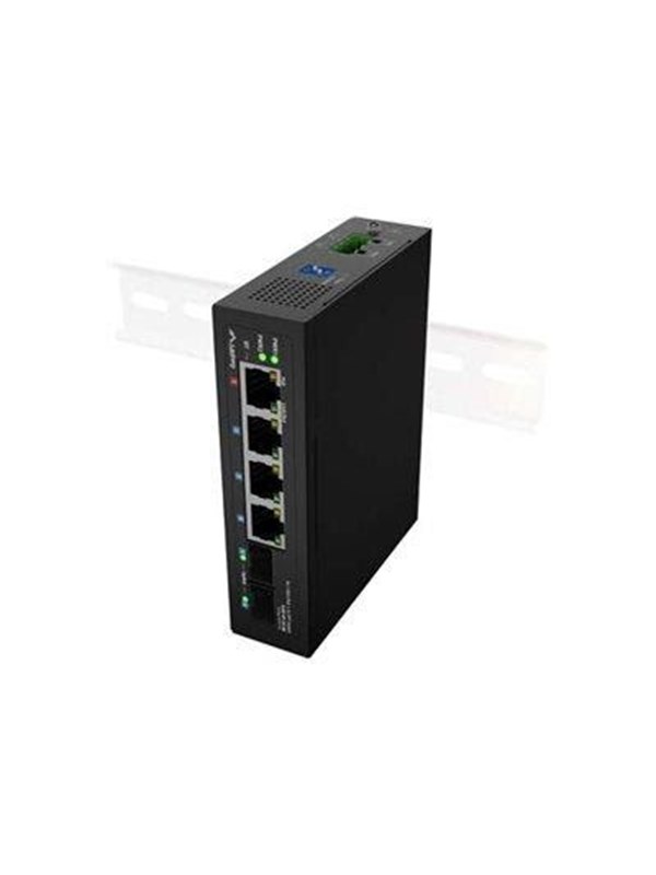 Lanberg ILGE-4P-2S-90 industriel Gigabit PoE-switch med 4 porte og 2 SFP