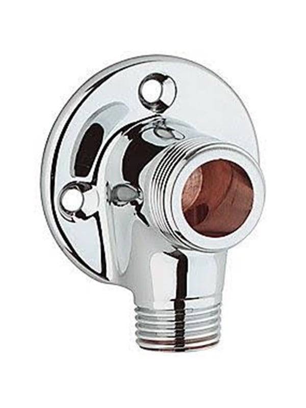 Grohe Tilgangsstykke Vinkelløbende 3/4x1/2 N/N Med vægflange. Krom