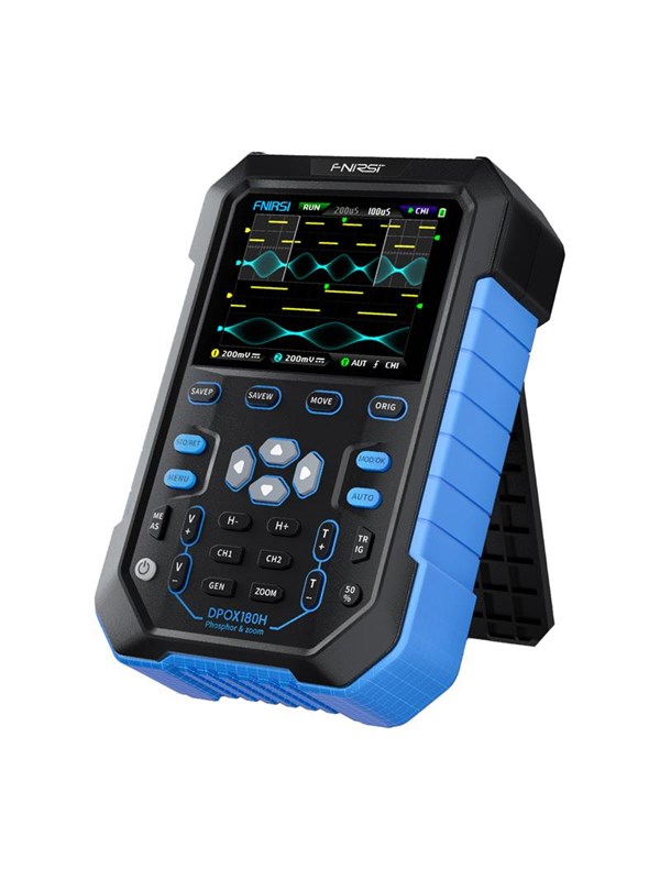 Testavimo Įranga - FNIRSI DPOX180H 180 MHz 500 MSPS Nešiojamas Skaitmeninis Osiloskopas Juodas