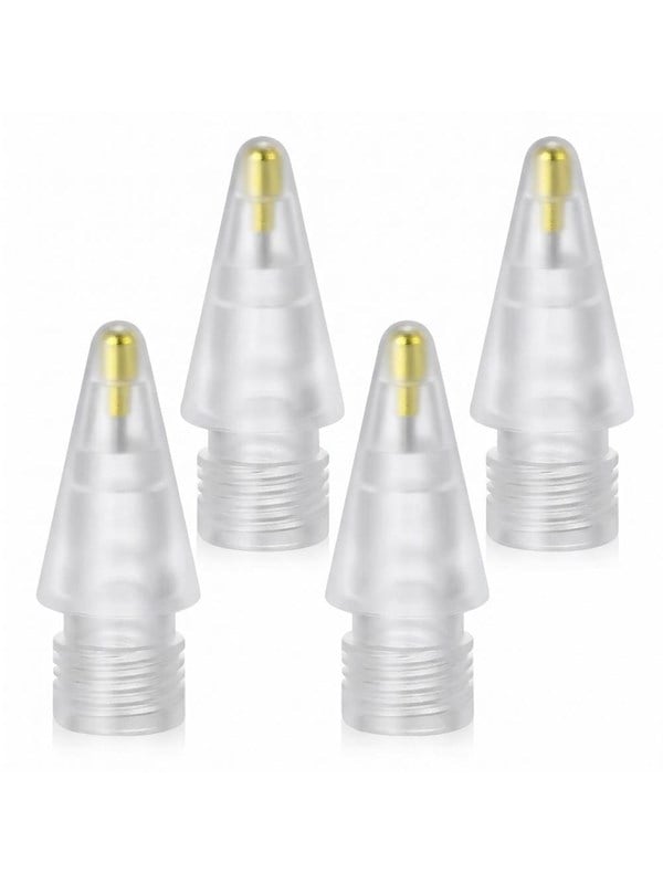 Tech-Protect Stylus Tips 4-Pack Interchangeable Tips for Apple Pencil - Transparent billede