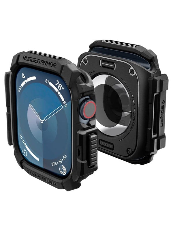 Spigen Rugged Armor Case for Apple Watch 10 46mm - Black