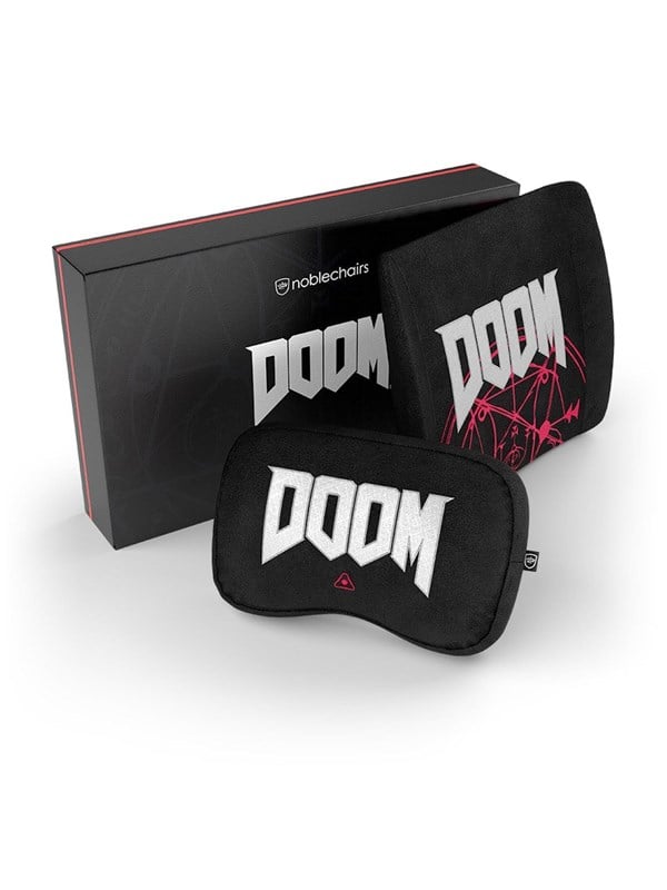 noblechairs Memory Foam pudesæt til gamingstol DOOM Edition Puder - GEEKD.dk