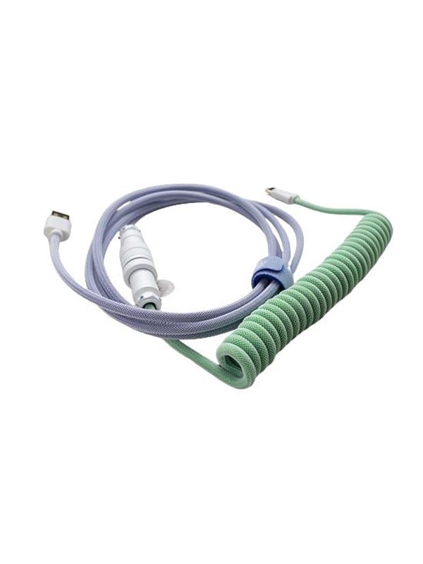 Ducky Premicord USB-kabel 1,8 m - USB-A til USB-C, blå/grøn