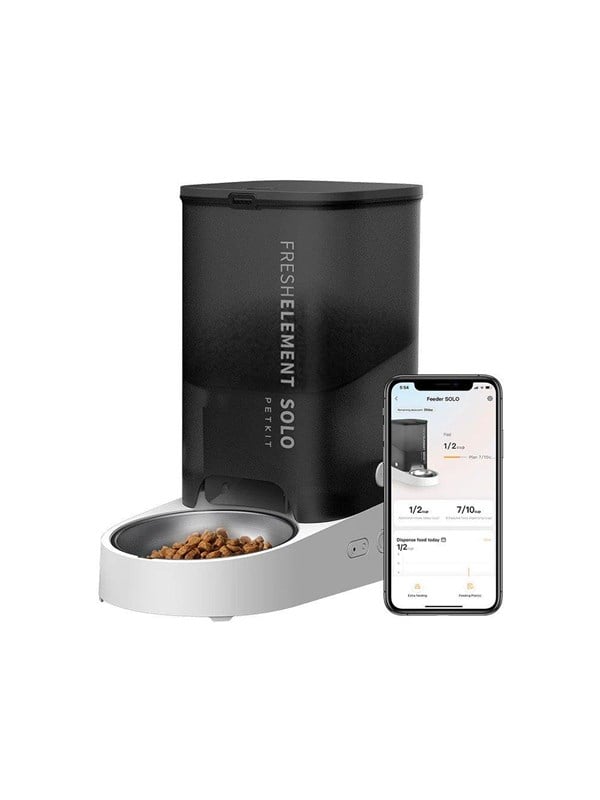PETKIT Smart Pet Feeder Fresh Element Solo Capacity 3 L, Material ABS, Stainless steel, Grey