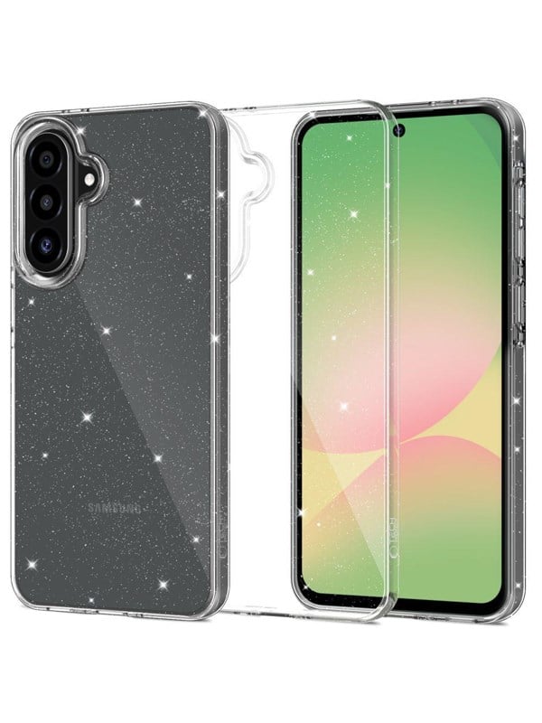 Tech-Protect FlexAir Case for Samsung Galaxy A56 5G - Clear Glitter