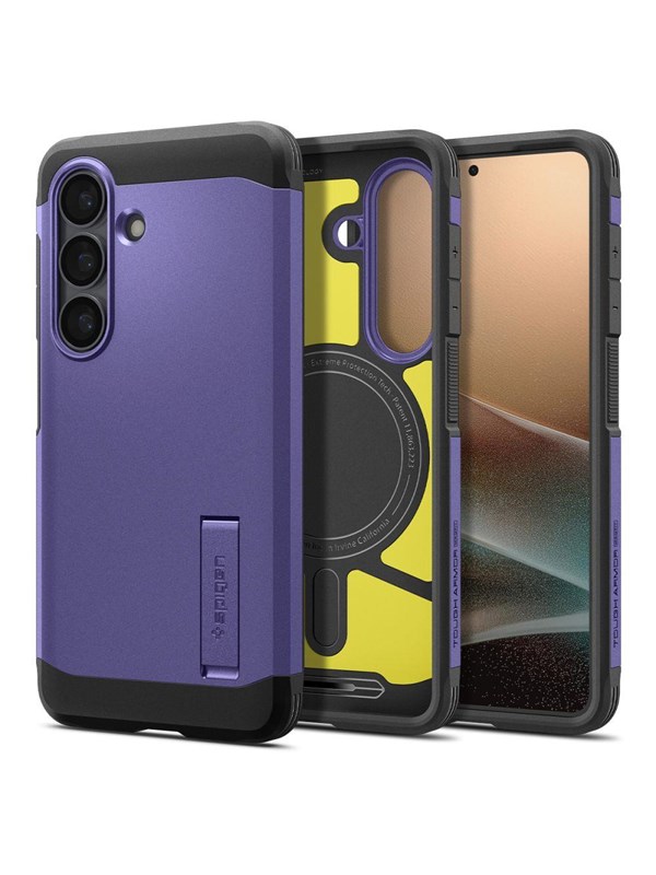 Spigen Tough Armor Mag MagSafe Case for Samsung Galaxy S26 - Purple