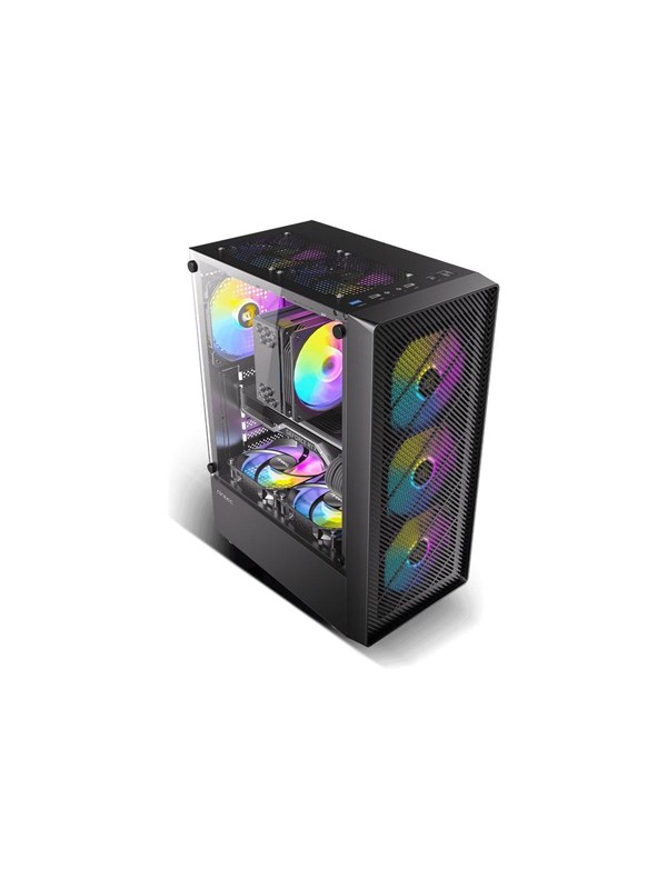Antec AX26 RGB ELITE - mid tower - ATX - Kabinet - Tower - Sort