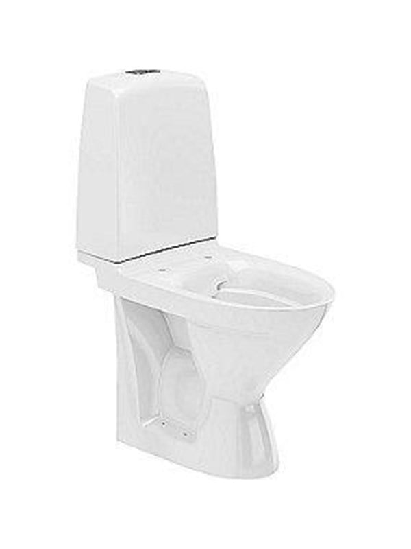 Ifö Spira toilet hvid uni-lås - 2/4 l rimfree universal til limning