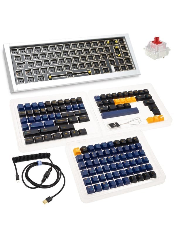 Mekanisk tastatur Ducky Outlaw 65 - USB, US English, sølv