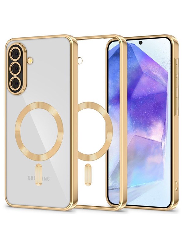 Tech-Protect MagFlex MagSafe Case for Samsung Galaxy A56 5G - Clear Gold