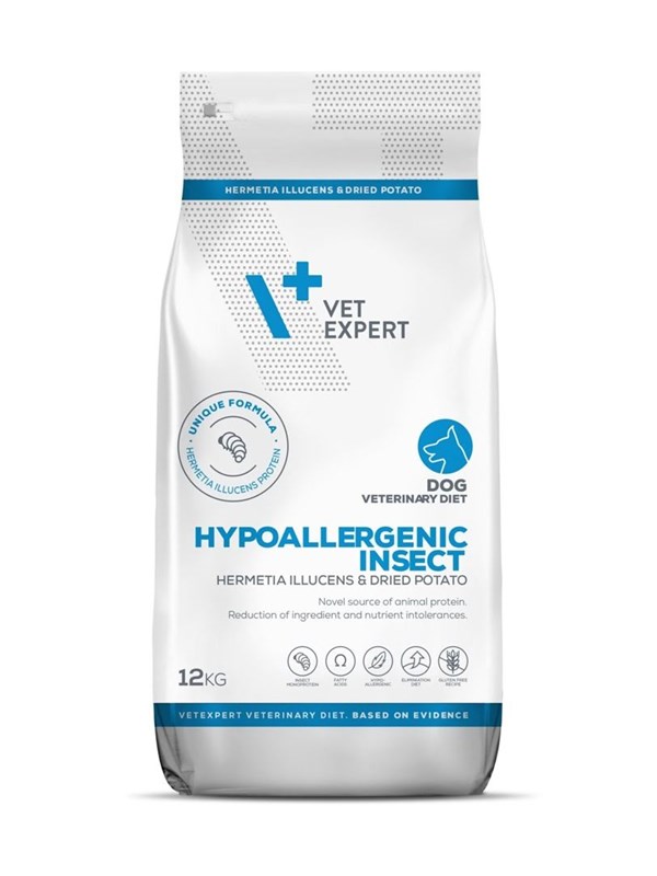 Hundefoder tørfoder - VetExpert Veterinary Diet Hypoallergenic Insect, 12 kg