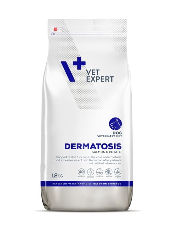 VetExpert Veterinary Diet Dermatosis Dog Salmon & Potato - dry dog food - 12kg billede