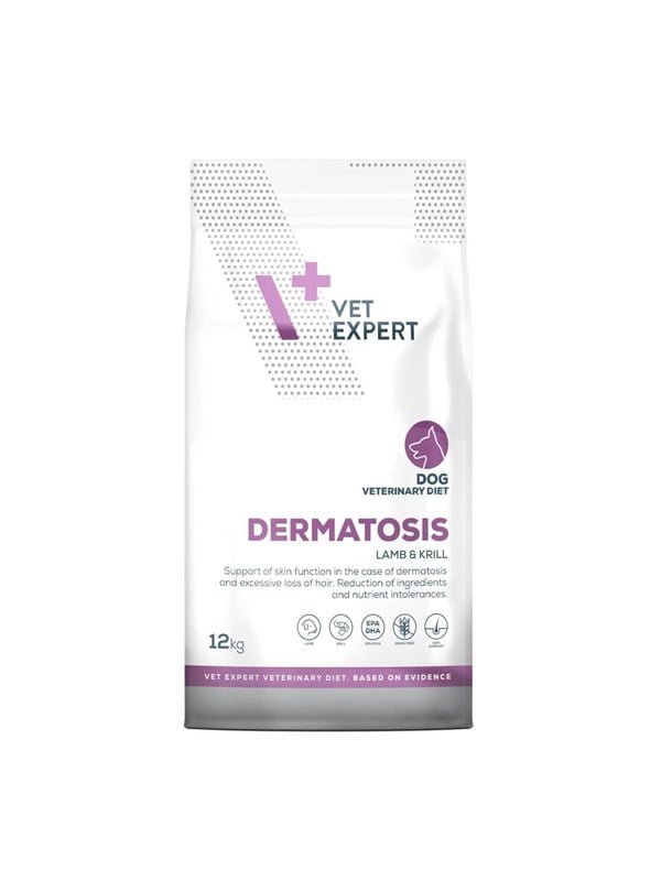 VetExpert Veterinary Diet Dermatosis Dog Lamb & Krill - dry dog food - 12kg billede