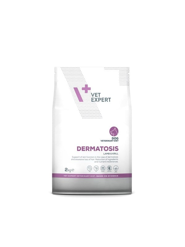 Hundefoder tørfoder - VetExpert Veterinary Diet Dermatosis Lamb & Krill 2 kg