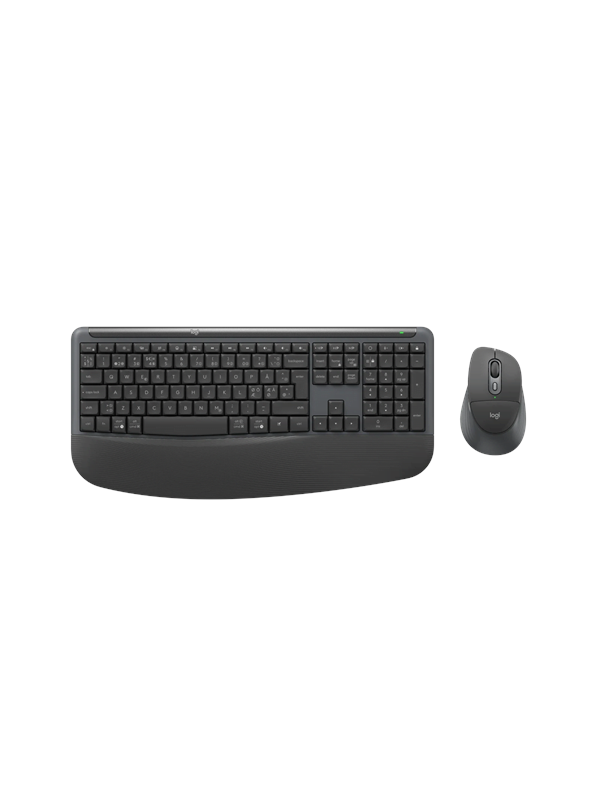 Logitech Signature Comfort Plus Combo MK880 for Business Sæt med mus og tastatur Pressestempel Trådløs Dansk/Norsk/Svensk/Finsk