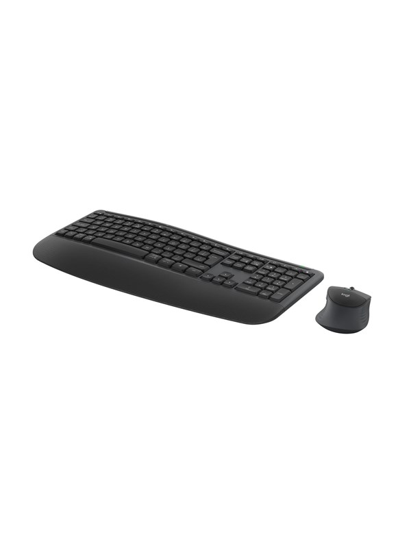 Logitech Signature Comfort Plus Combo MK880 for Business - Tastatur & Mus sæt - Dansk/Norsk/Svensk/Finsk - Grå