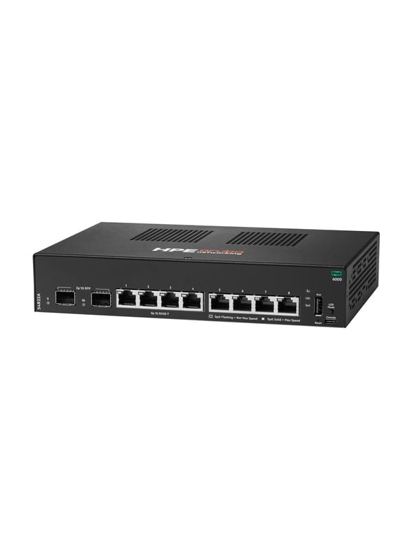 HPE Aruba Networking CX 6000 8p 10M/100M/1G 2p SFP 1G Switch 8-porte 8-porte 8-porte 8-porte Gigabit Ethernet Gigabit Ethernet Gigabit Ethernet