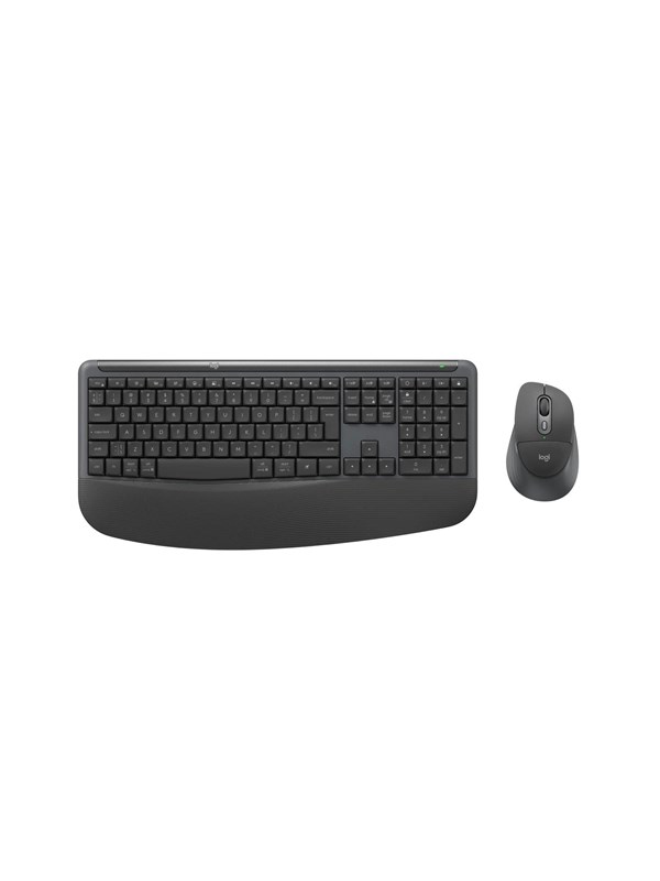 Logitech Signature Comfort Plus Combo MK880 for Business (Graphite) - Tastatur & Mus sæt - Amerikansk engelsk - Grå