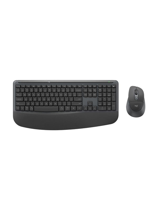 Logitech Signature Comfort Plus Combo MK880 for Business - Tastatur & Mus sæt - Engelsk - Grå