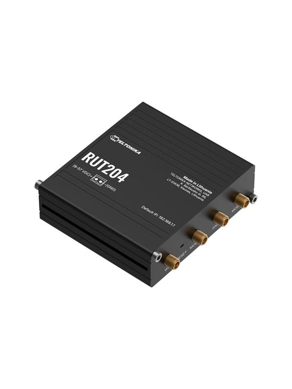 Teltonika RUT204 – wireless router – WWAN – Wi-Fi – 4G – DIN rail mountable – Wireless router N Standard – 802.11n