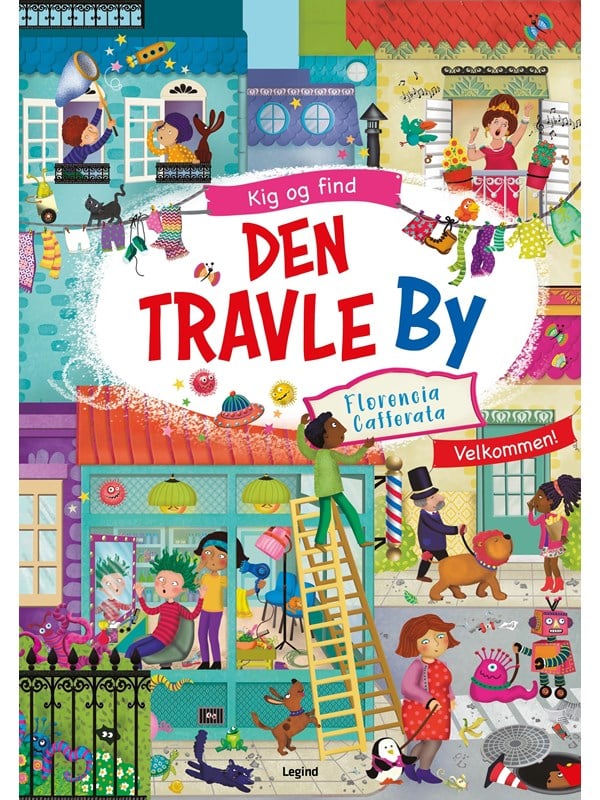 Kig og find - Den travle by - Børnebog - Papbog