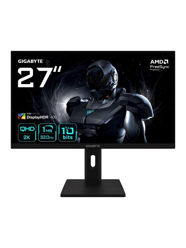 Gigabyte G27Q3 27" QHD gaming-skærm - 2560 × 1440, 320 Hz, 1 ms, FreeSync Premium, HDR400