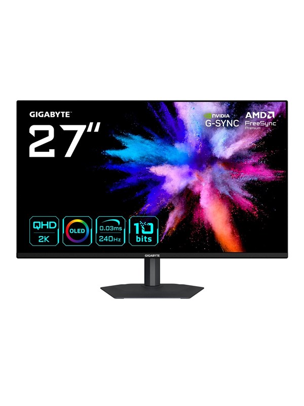 27" GIGABYTE GO27Q24A - 2560x1440 (QHD) - 240Hz - QD-OLED billede