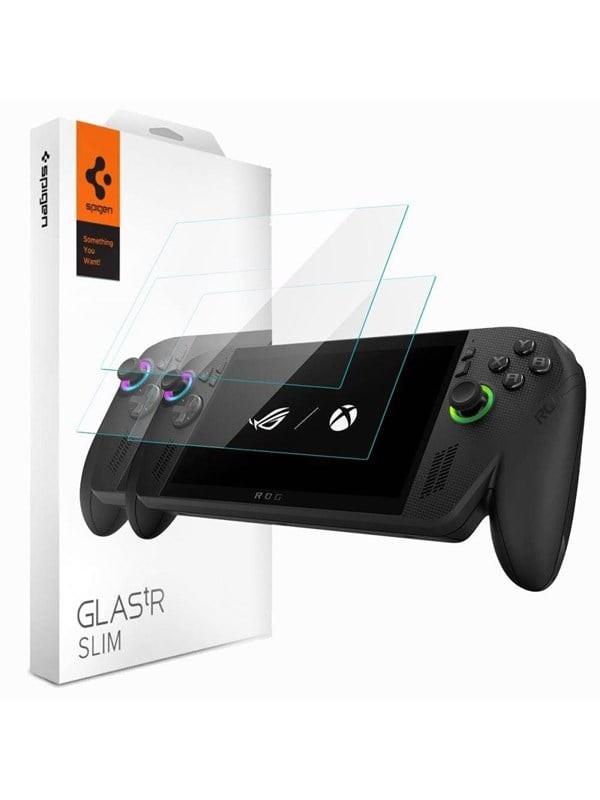 Spigen Glas.tR Slim Tempered Glass 2-Pack for ROG Xbox Ally X (2024/2025) / ROG Xbox Ally (2025) / ROG Ally (2023) / MSI Claw 7 AI+ - Miscellaneous Tilbehør til spillekonsol - Asus Rog Ally
