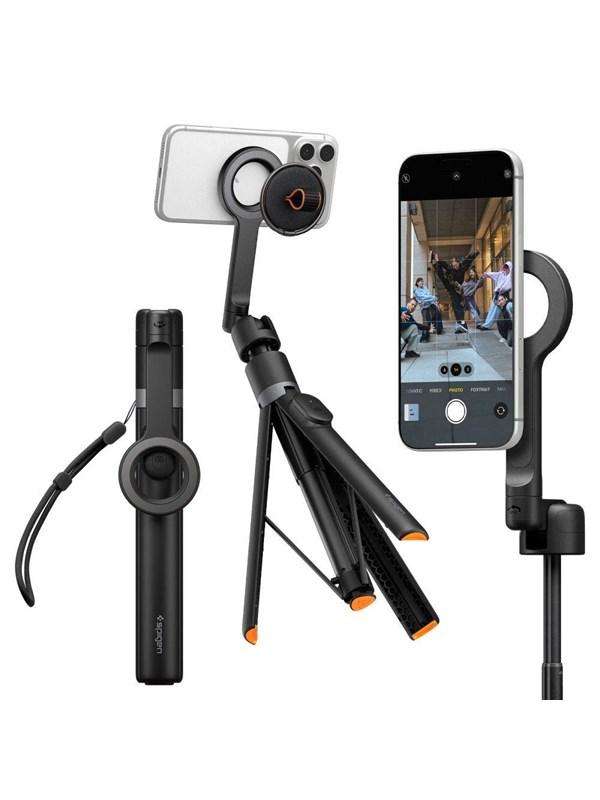 Spigen S582W Bluetooth Selfie Stick - Black