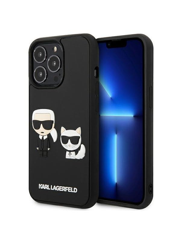 Karl Lagerfeld KLHCP13L3DRKCK iPhone 13 Pro / 13 6.1" black/black hardcase Karl&Choupette Ikonik 3D